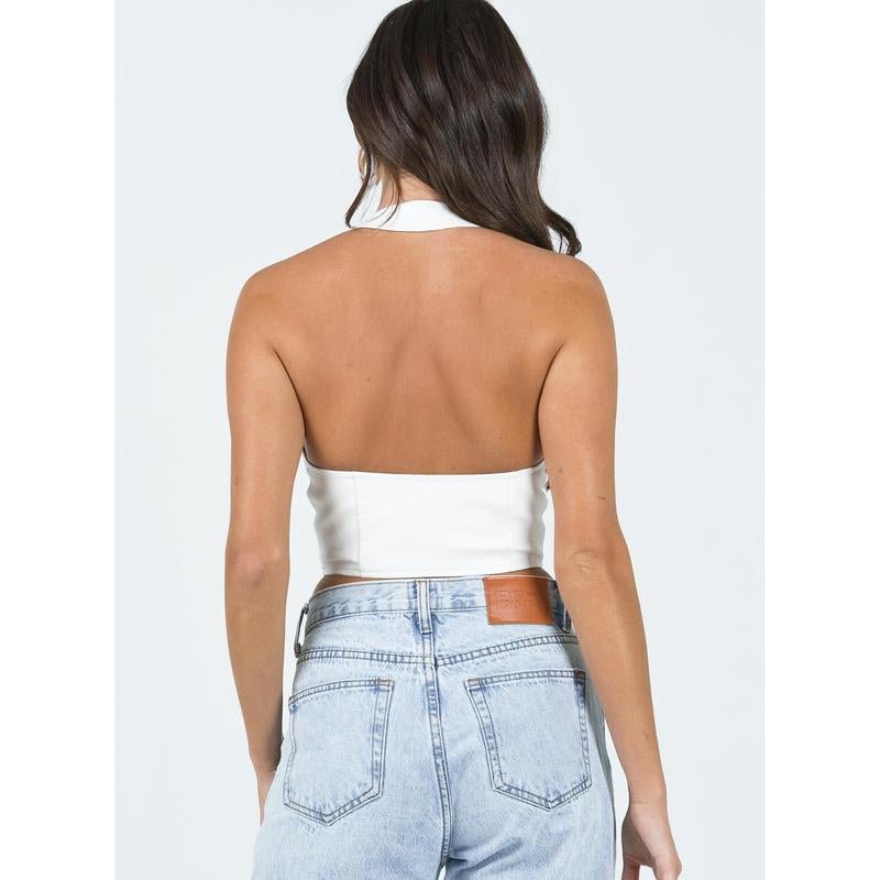 Palladia PU Jordy Corset White - Bela Fils BoutiqueBela Fils Boutique